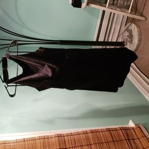 NWT Black Satin Like Cocktail Dress